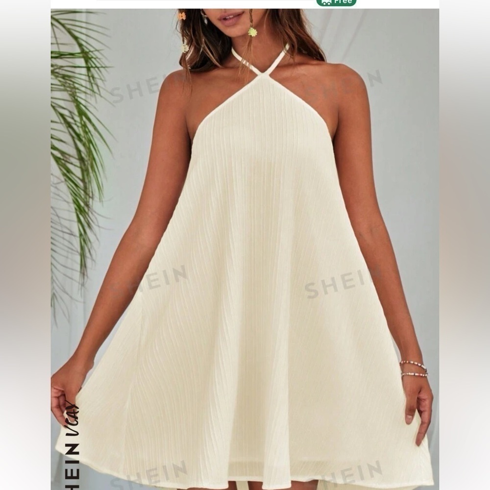 Halter Neck Loose Dress